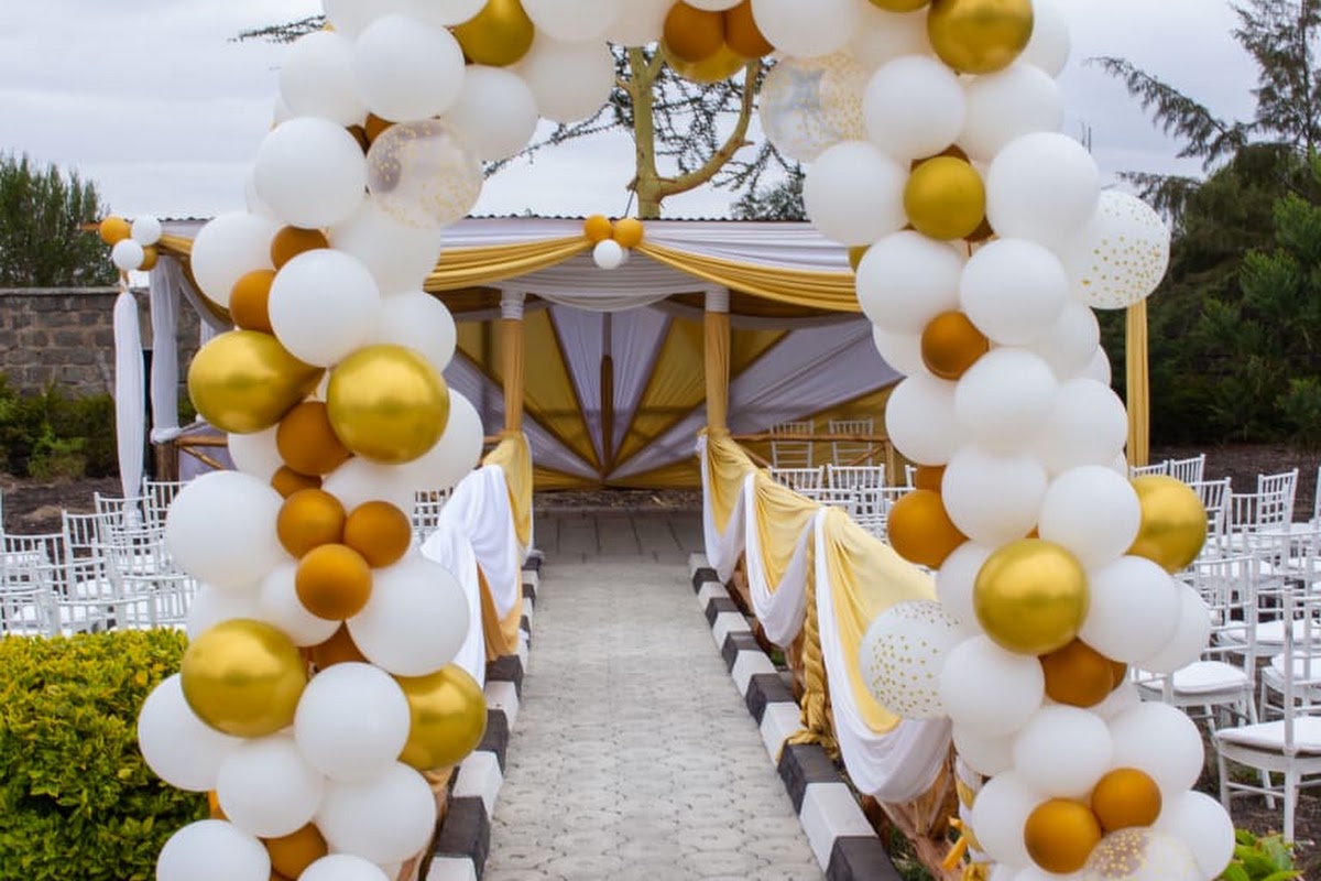 Large white marquee tent for a wedding reception